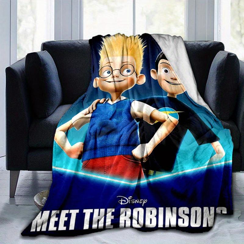 1 Stück, Meet The Robinsons Disney Heim Dekorative Überwurfdecke, Weiche Tagesdecke für Sofa, Bett, Reisen, Camping