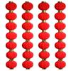 6/25/30Pcs Flocking Cloth Flocking Festive Lantern Handmade Bonsai Hanging Pendant  Festive Supplies