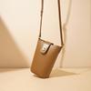 Leather Versatile Mobile Phone Bag, Early Spring Fashion Trend, Simple and Mini Mini Single-shoulder Crossbody Bag