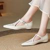 Fashion New Spring/Summer Women Pumps Shoes for Women Fashion Hollow Out Square Toe Shoes Mary Jane Shoes Women Internal Elevation