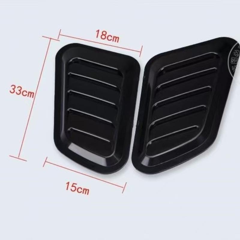 Car Fake Air Outlet Hood Decor Vent Modification Carbon Fiber Vent Inlet Hood Fake Vent Sticker