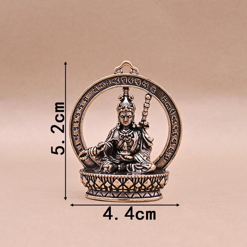 

Lotus Flower Master Buddha Small Ornament Vintage Copper Buddha Statue Miniature Figurines Handcraft Desktop Home Decor+ мідний