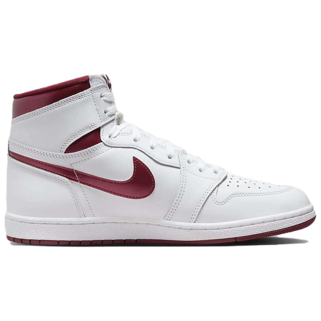 Buty Unisex Air Jordan 1 Retro High 85 OG Metallic Burgundy Białe Team-Red BQ4422-161