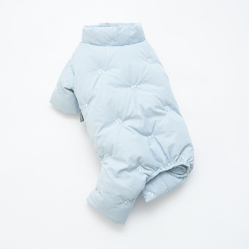 Winter Dog Clothes Jumpsuit 90% White Duck Down Coat Jacket Puppy Pomeranian Bichon Poodle Schnauzer Pet Clothing Apparel Outfit