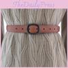 Color Genuine Solid Leather Belt Women Alloy Closure Fashion Wardrobe Summer