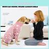 Cozy Flannel Pet Pajamas For Small And Medium Dogs In Stylish Gray And Pink Colors