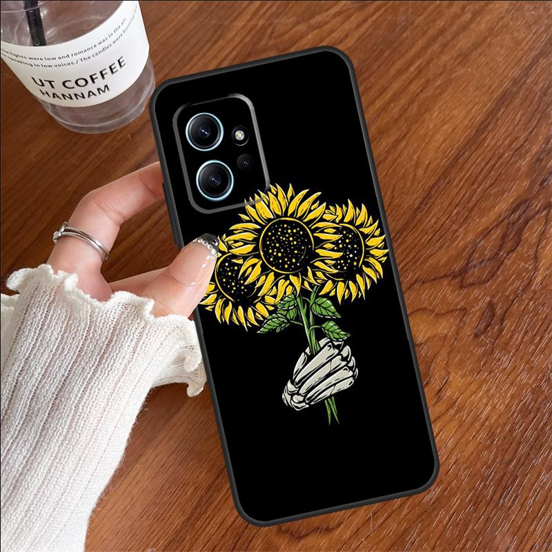Beautiful Yellow Sunflower Case For Xiaomi Redmi 14C 13C 12C 10C Redmi Note 14 13 11 9 10 12 Pro 9S 10S 11S 12S Cover