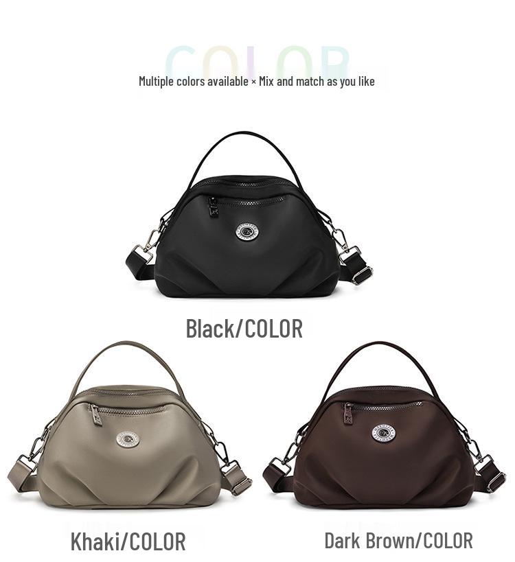 Vielseitige Damen Nylon Handy- & Umhängetasche - Großes Fassungsvermögen, Unifarbe, Schlichtes Crossbody-Design