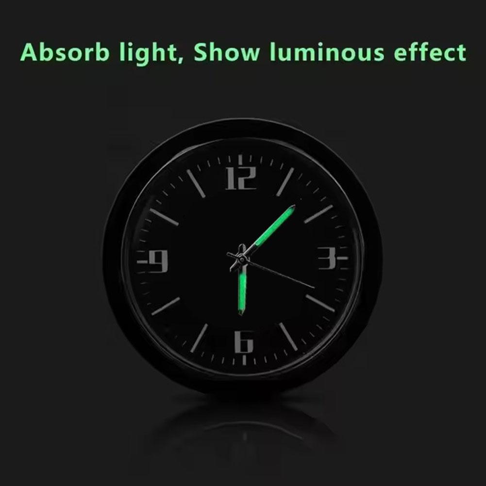 Luminous Car Clock Digital Watch Mechanics Quartz Clocks Car Ornament Timetable Clock Electronic Clock for Dashboard Vent Mount