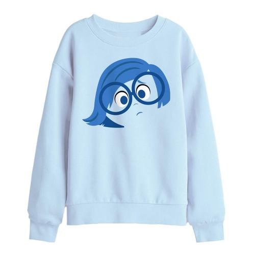 Inside Out Childrens/Kids Sadness Face Sweatshirt