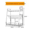 ZISIZ 3-Tier Floor-Standing Kitchen Spice Rack