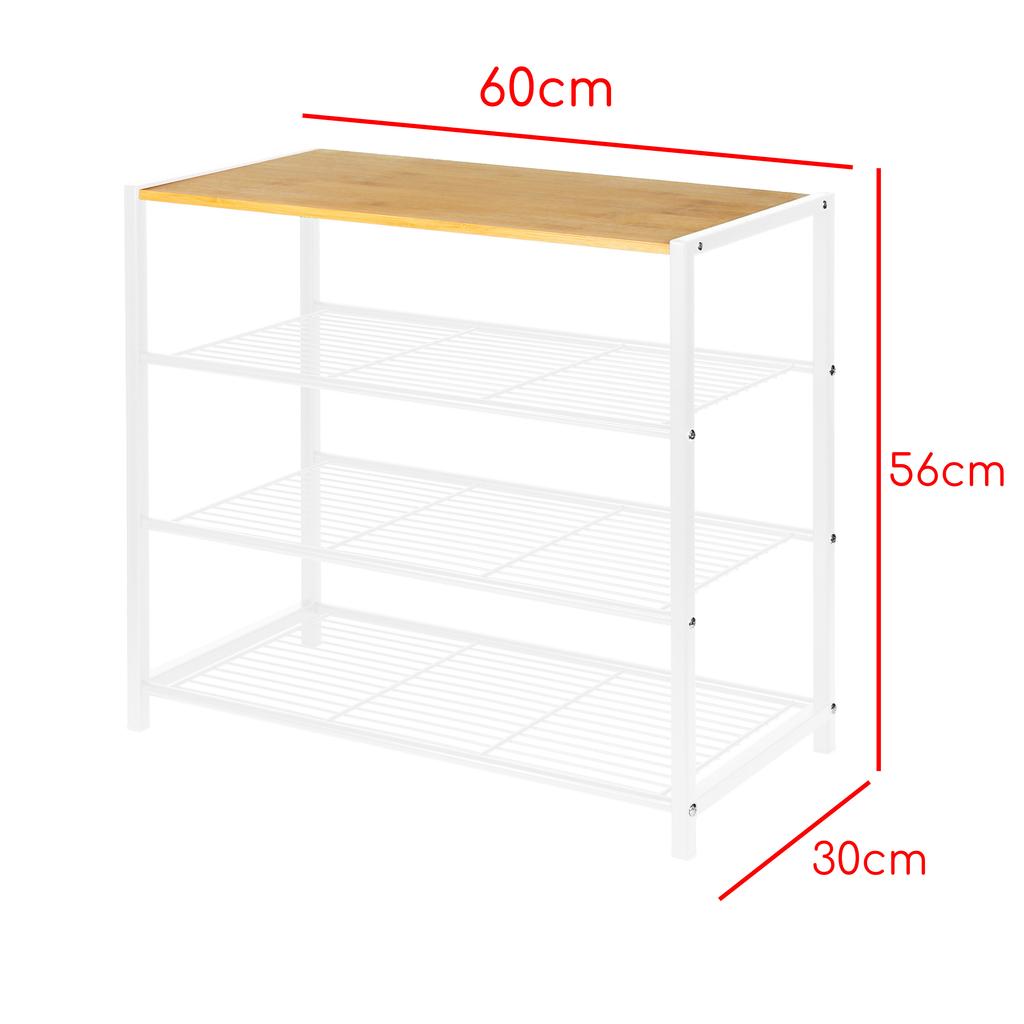 Półka regał stojak na buty 4-poziomowa 60x30x56cm BRUNBESTE BB-3556