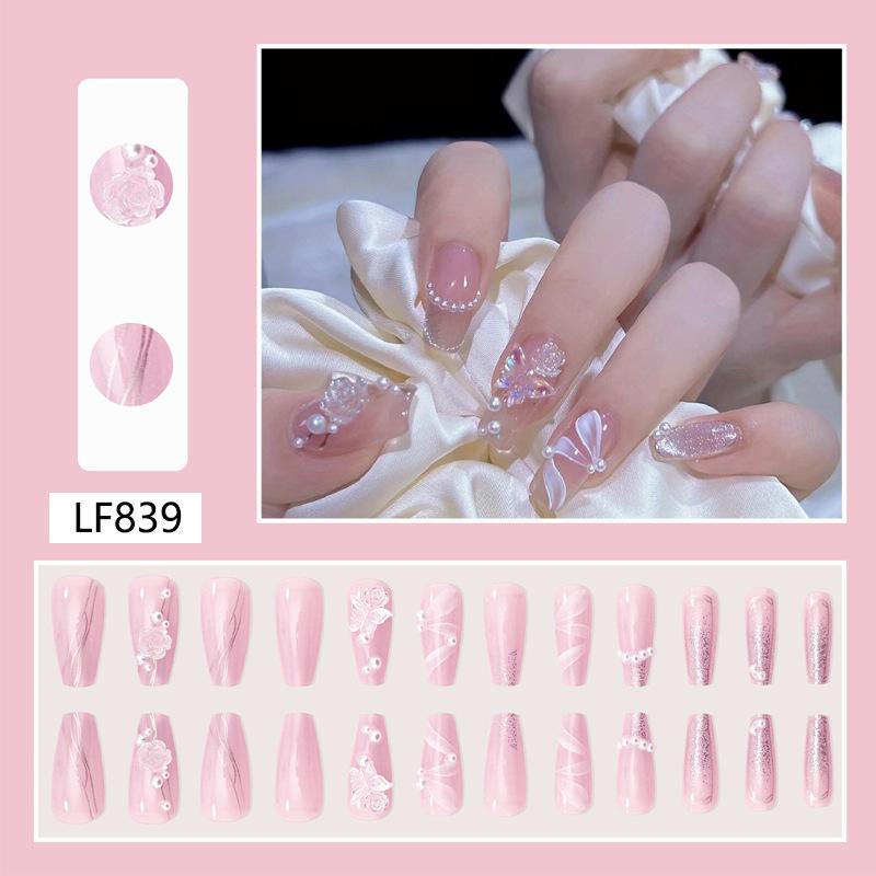 Wearing nail polish with Nis style nail patches, fake nail art, wearable hot girl nail patches
