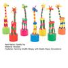 Wooden Dancing Giraffe Toy Elastic Rope Giraffe Puppet Toy Toddlers Boys Girls Educational Press And Swing Animal Toy