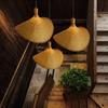 Hand Make Bamboo Wicker Led Pendant LIight Ceiling Vintage Hanging Lamp Rattan for Dining Room Indoor Lighting Chandelier