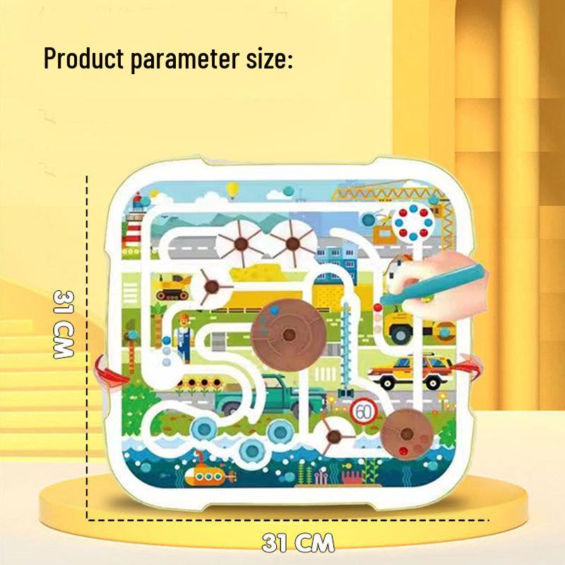 Children's Magnetic Tracing Board with Stone Pen: Educational Toy