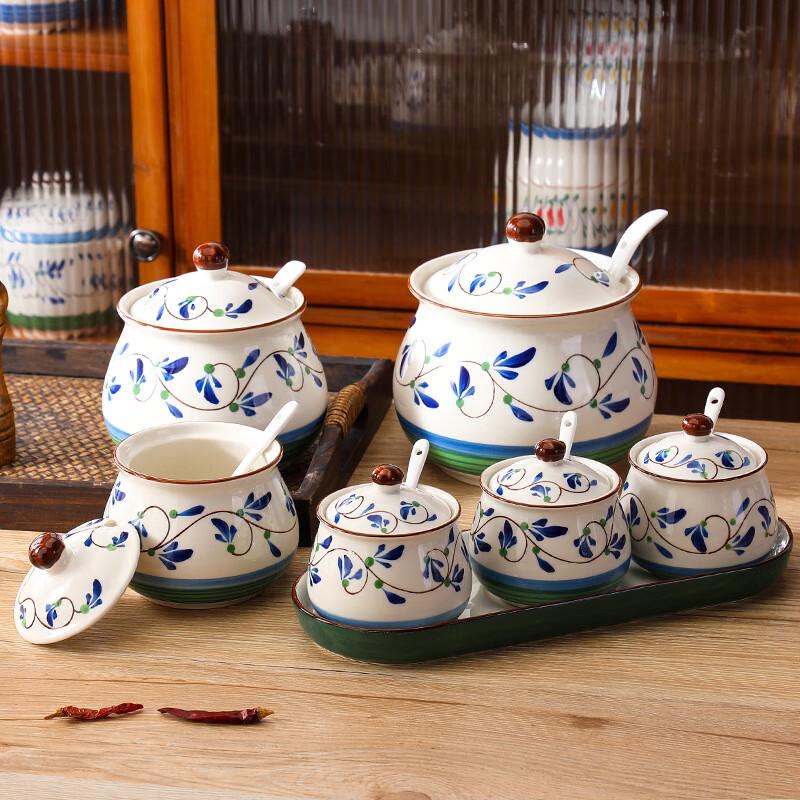 ZISIZ Keramik-Gewürzdosen-Set