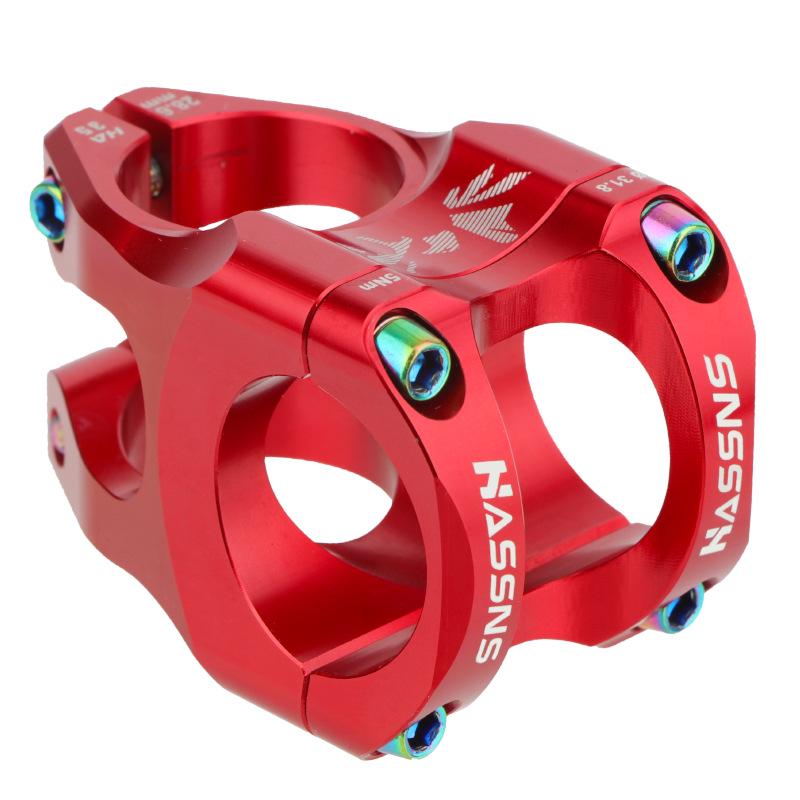 HASSNS 35MM Ultralett Høyfast CNC Aluminium Utfor Terrengsykkel Stem