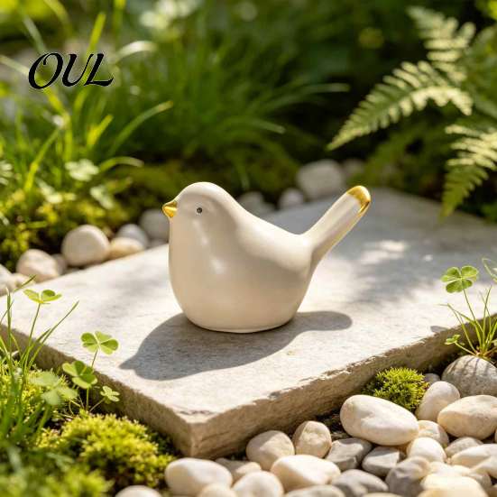 Zeitgenössische Regal-Display-Artikel Keramikvögel Figur, Matt glasierte Vogelstatue, Moderne Tier-Ornamente, Mini Kleine Tierstatuen Heimdekoration