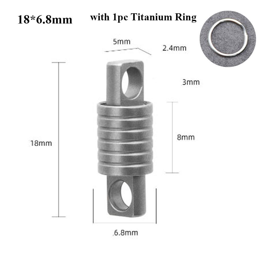 Portable Brass Keychain Ultra-light Car Key Ring New Titanium Alloy Keychain Outdoor Small Tool