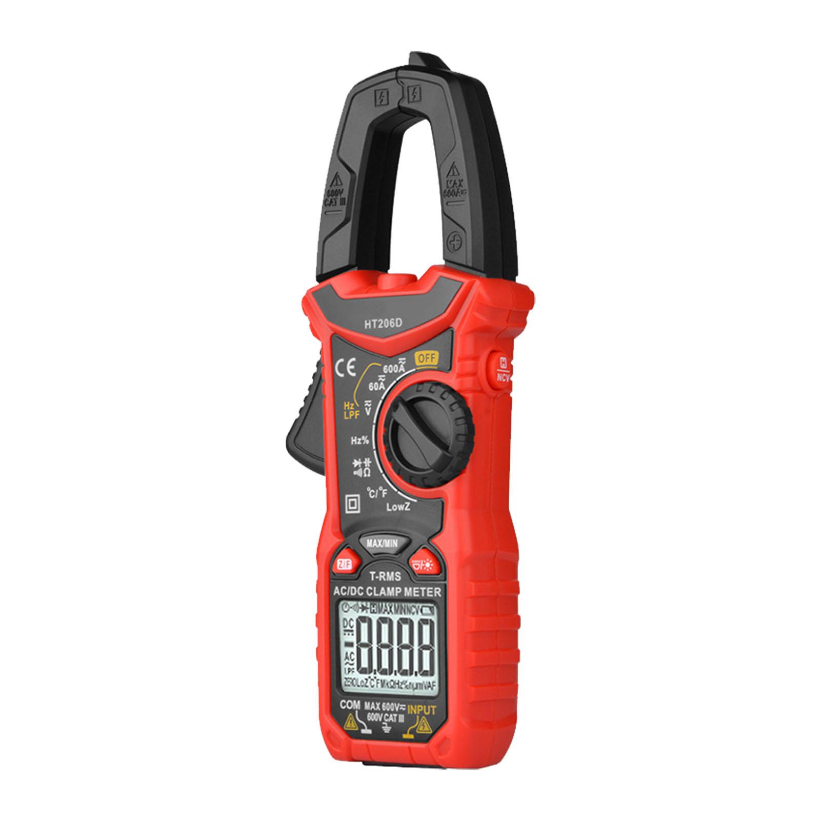 

Цифровий кліщовий мультиметр змінного струму Кліщі Тестер струму та напруги Температура Ємність NCV600A