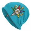 Custom OES Emblem Order Of The Eastern Star Skullies Beanies Caps For Unisex Women Unisex Winter Warm Knitted Hat Adult Bonnet Hats