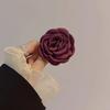 3D Fabric Flower Design Brooch Pin Collar Clip Camellia Flower Lapel Pin Versatile Wear Fashion Accessory
