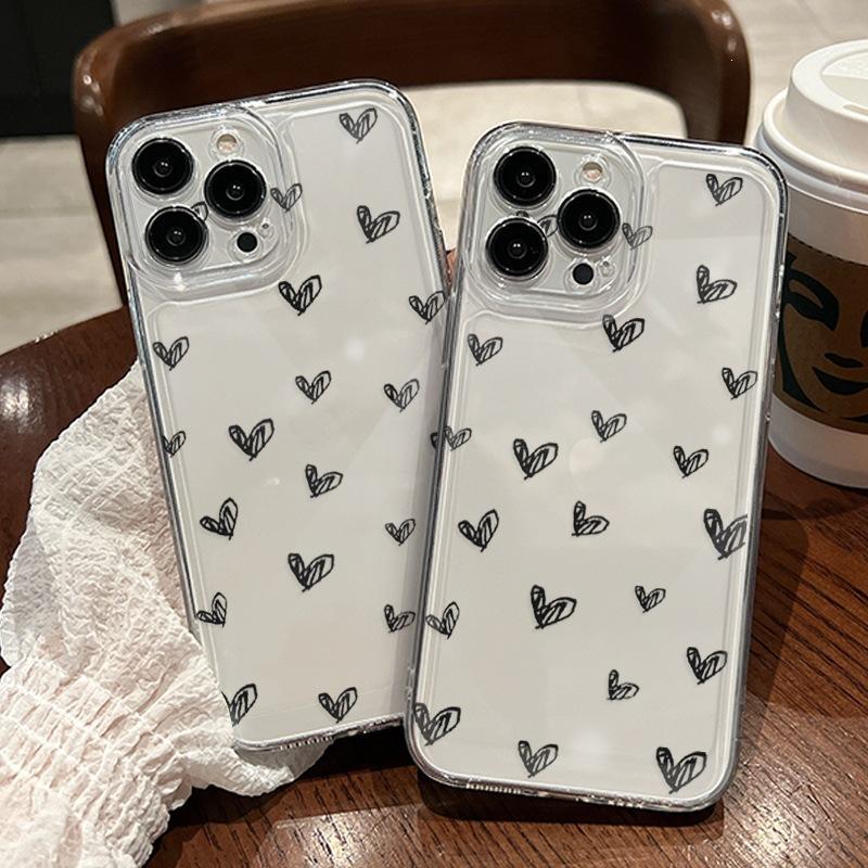 Star Apple 14pm mobile phone case 15pro transparent space case Apple 13pm protective case simple 12 girls 11