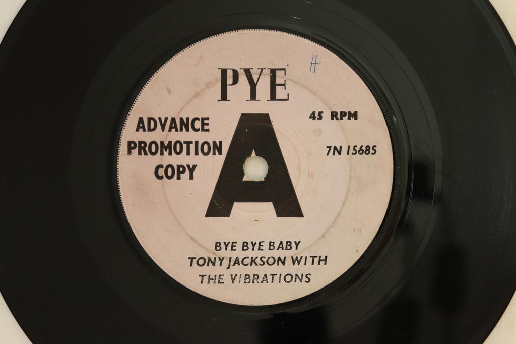 7inch Record TONY JACKSON & THE VIBRATIONS - Bye Bye Baby 7N15685PROMO Pye Records 1964 UK Rock Used