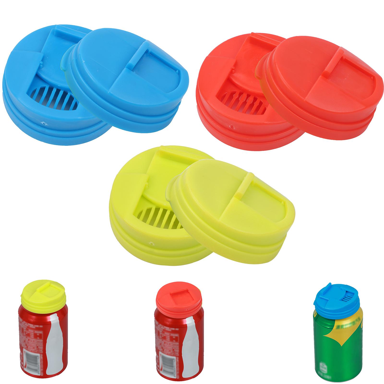 Soda Can Covers Beer Cans Cover Leakproof Cap Press Type Splash Cap 6