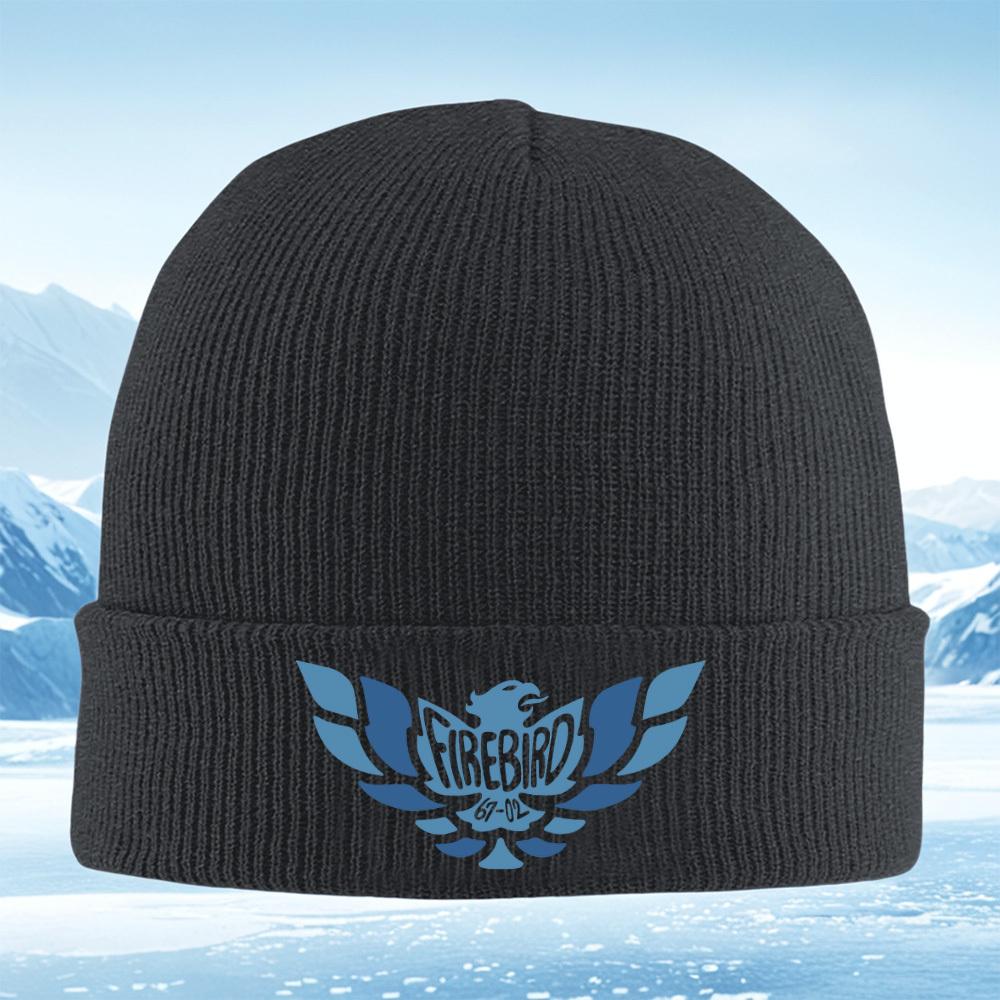 Design odznaku ve tvaru křídla Firebird Pánská Dámská Unisex Pletená Čepice Beanie Pulovrová Čepice Zimní Tepelná Teplá Vánoční Venkovní Cyklistika