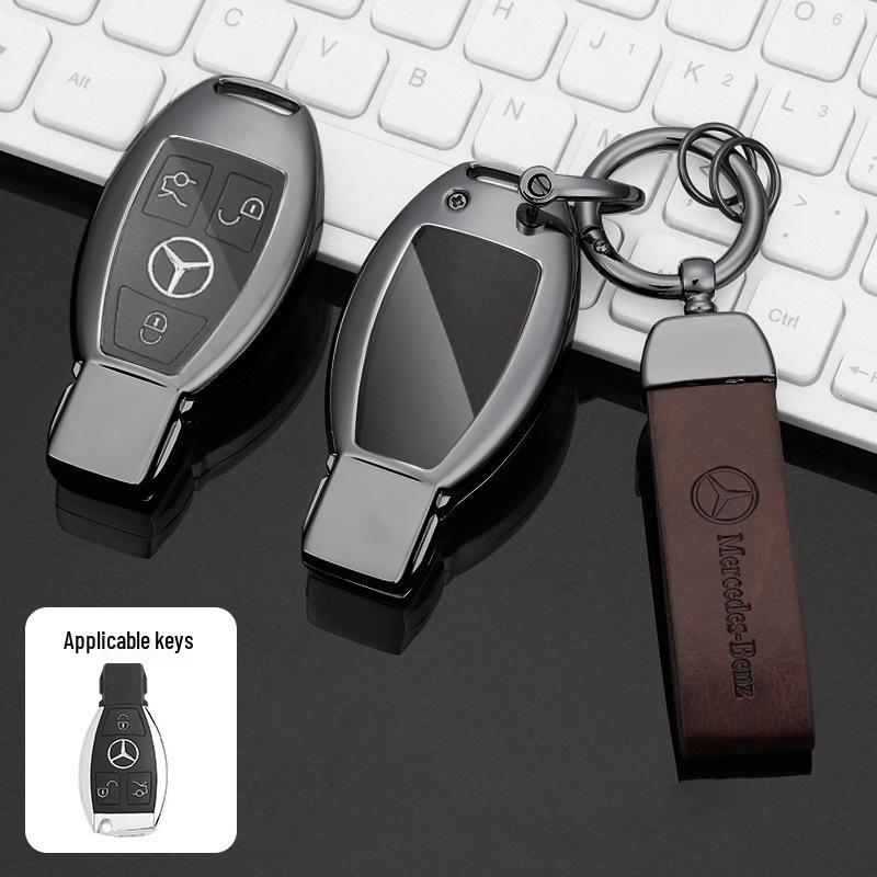 Étui de clé Mercedes-Benz: Compatible avec Classe C (C180L, C200L, C260L), Classe E (E200L), GLC (GLC260), Classe S (S320L) modèles.