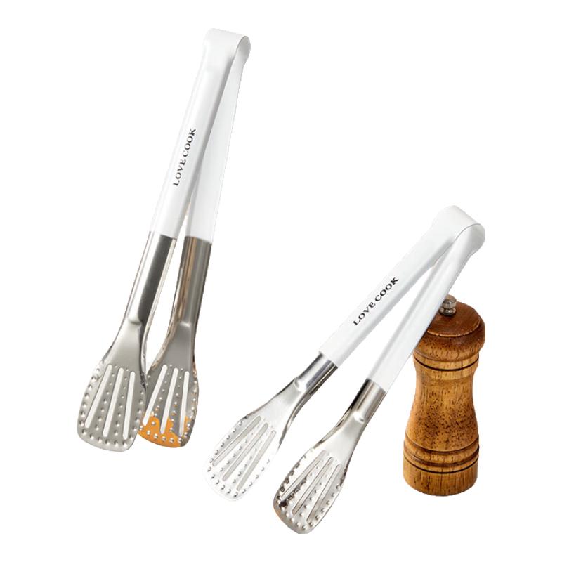 

WORTHBUY 12-inch 304 Stainless Steel Food Tongs with Oil Brush