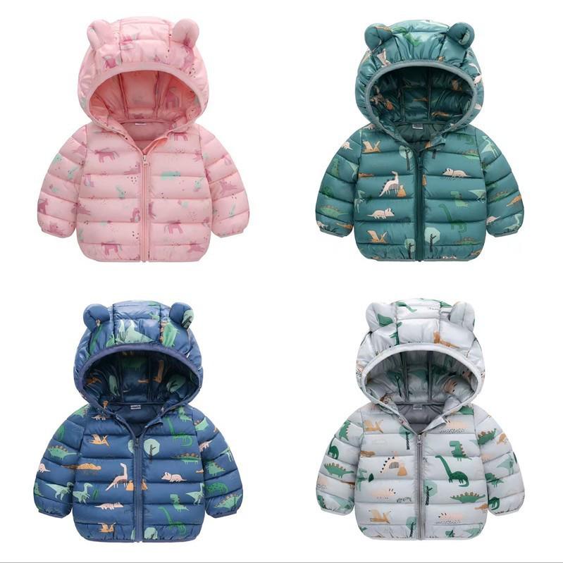 Kinder Cartoon Daunen Baumwolljacke für Herbst & Winter - Leichte Jungen & Mädchen Klein/Mittel Mäntel