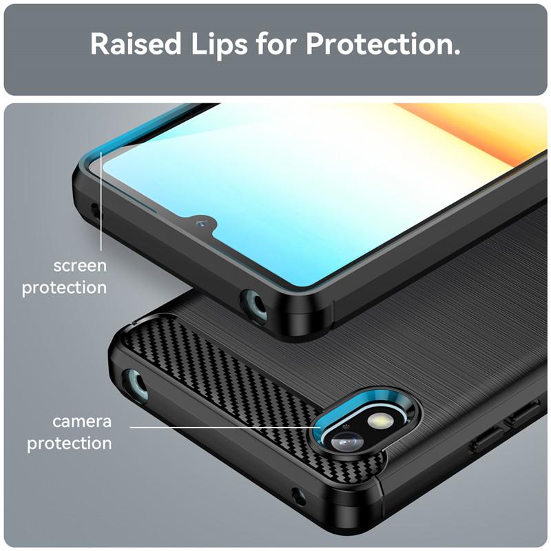 Silicone Case for Sony Xperia Ace 3 Ace3 Luxury Carbon Fiber Case for Sony Xperia Ace3 Matte ShockProof Phone Cover Coque Fundas