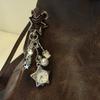 Retro Star Watch Keychain Y2K Carabiner Pendant Couple'S Bag Charms Hangings Ornament Accessories