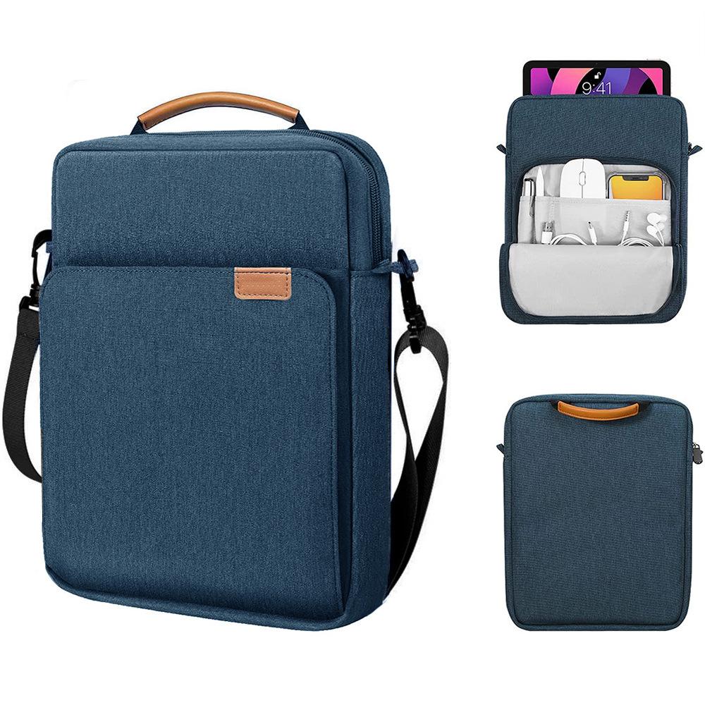 Sacoche pour MacBook Air 13 Housse M4 M3 M2 M1 Sacoche pour Ordinateur Portable 13,6 pouces pour iPad Air 5 13 Pro 12,9 11 10ème A16 S9 8 7 Plus Sac 9.7 - 11 inch bleu foncé