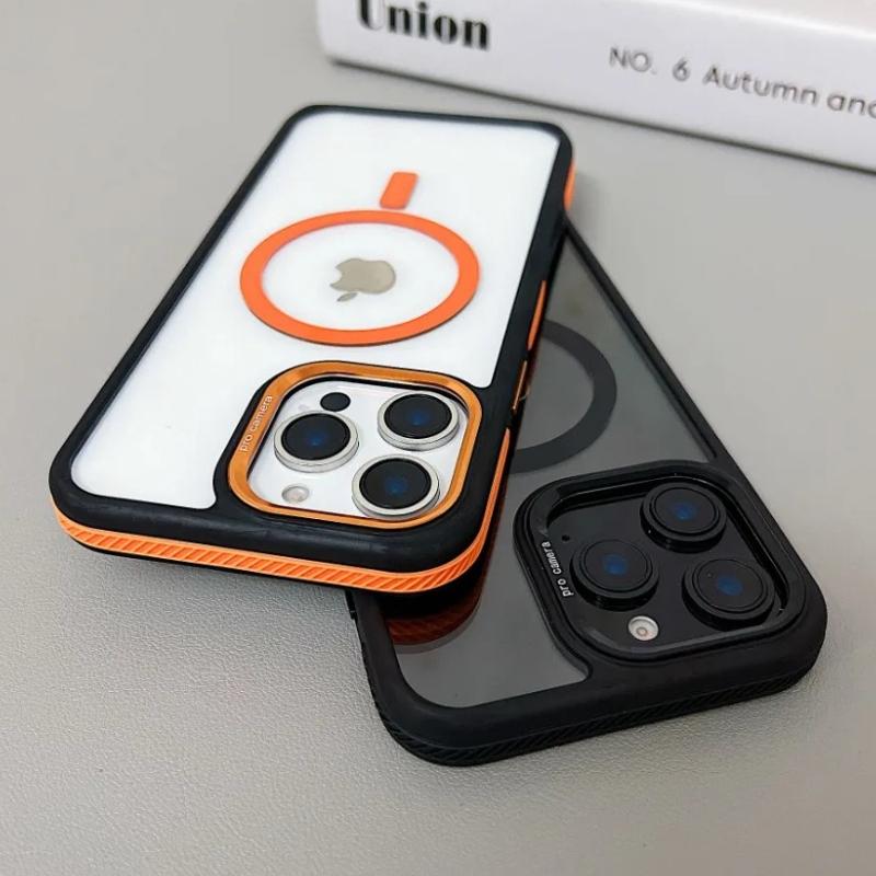 Upscale Luxury MagSafe Magnetic Adsorption Wireless Charge Color Clear Case For iPhone 16 15 14 13 11 12 Pro Max 16 Plus Cover