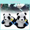 Adorable Panda Plush Slippers For Couples Cozy Home Bedroom Footwear