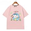 Chiikawa Simple Cartoon Character Graphic TShirt Unisex Couple Casual Summer ShortSleeve Oversized Streetwear Daily Top
