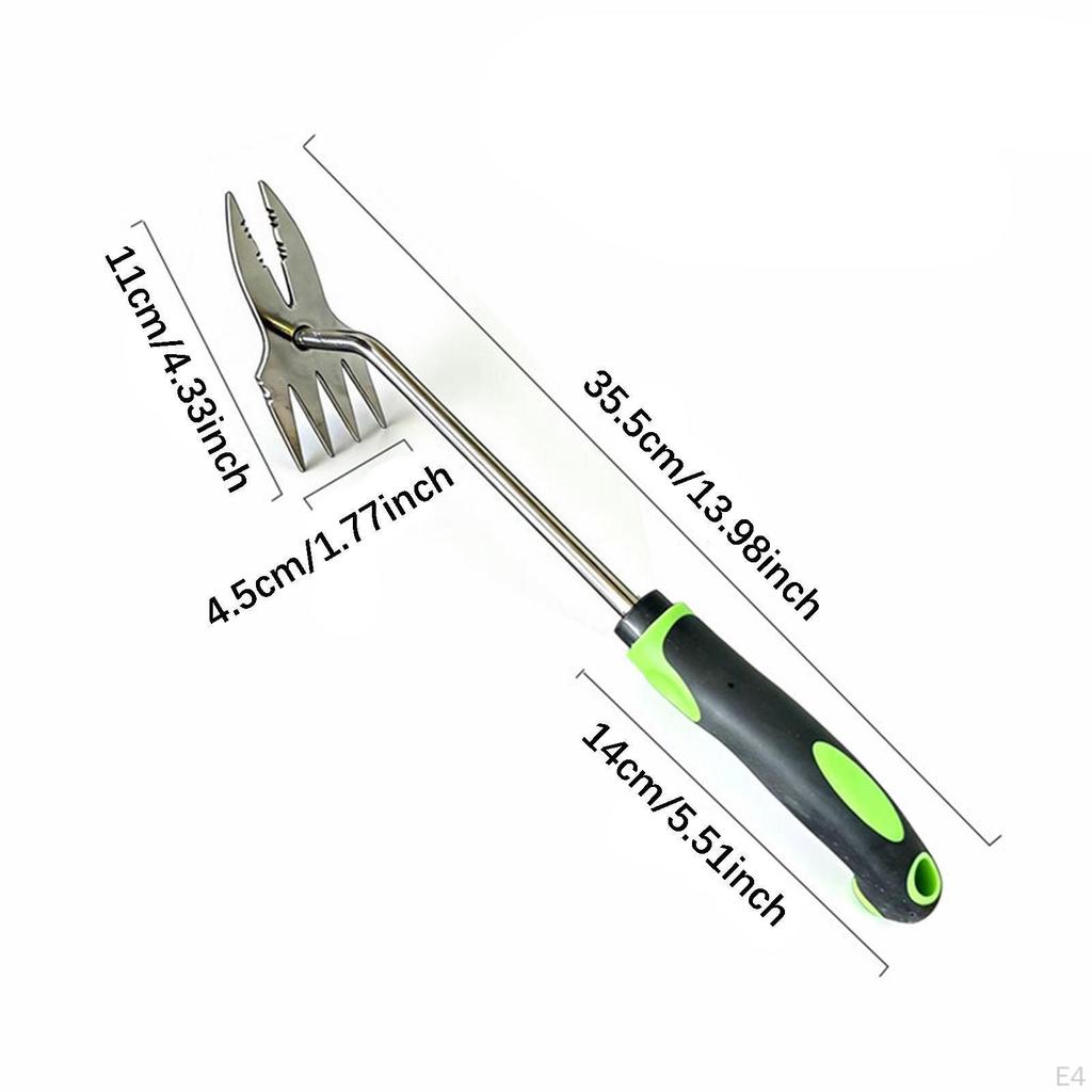 Hand Weed Puller, Puller with Hook, Practical Professional Garden Tool for Pulling Out Weeds In