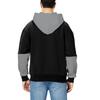 Herren Patchwork Colorblock Langarm Casual Kapuzensweatshirt