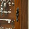 1pc Home Storage Organization Pastoral Style Key Hooks Cabinet Wooden Key Holder Box, Wall Art Decoration,25x21x6cm