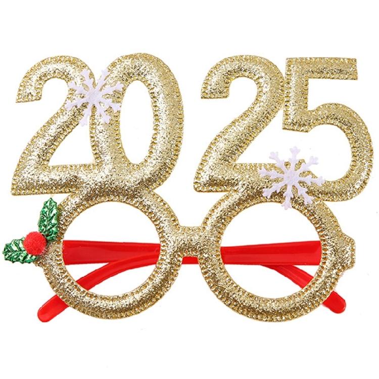 

2025 Glasses New Year Party Props Cosplay Costumes Paper Headband for Stage