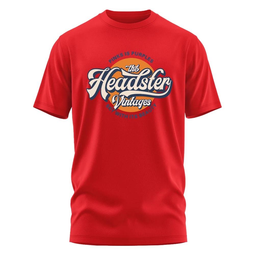 2024 New T-Shirt Old Shcool Vintage Printed Tees Men Clothes Fashion  T-Shirts Streetwear 100% Cotton Loose Tops Breathable Tee