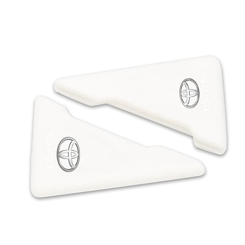 2Pcs Car Door Corner Silicone Protective Anti-Collision Cover for Toyota Trd Prado Aqua Hilux Rav4 Camry Prius TRD Venza GR