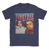 Timothee Chalamet Vintage T Shirts for Unisex Pure Cotton Vintage TShirt Round Collar Tee Shirt Short Sleeve Clothes Party