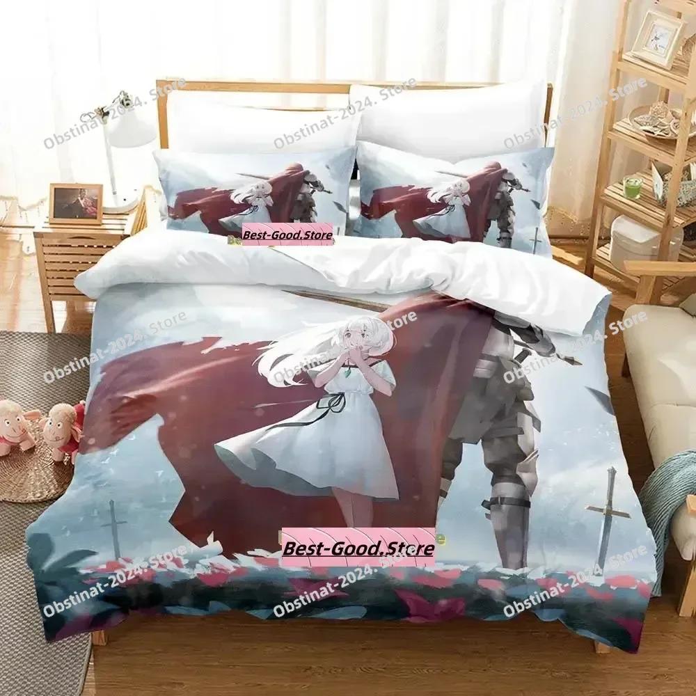 Gamw ENDER LILIES Quietus of the Knights Bedding Set Printed With Pillowcase Bed Duvet Cover Soft Single Double Queen Super King