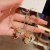 Exaggerated Hollow Metal Pearl Flower Earrings for Women able Simple Daily Accessories Party Jewelry Birthday Gifts