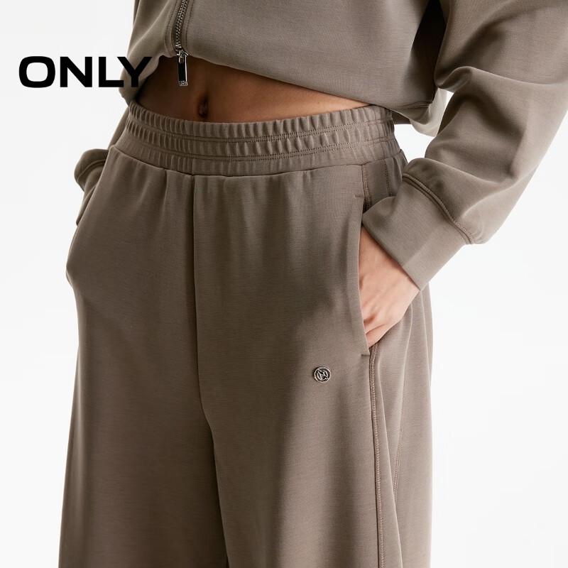 ONLY Women's Elastic Waist Straight-Leg Trousers